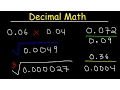 Multiplying Decimals and Dividing Decimals - The Easy Way