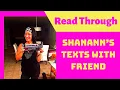 Shanann s Texts with friend Read Through