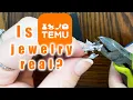 Does Temu sell real jewelry Testing sterling silver and moissanite from Temu