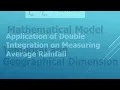 Mathematical Insight into Extreme Weather Analyzing Average Rainfall using Double Integration