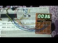 Digital Up Down counter using 7 segment display with shift register PIC16F877A microcontroller CCS C