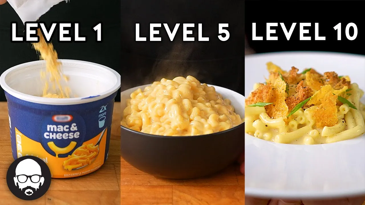10 Levels of Mac & Cheese (Microwave to Michelin) | With Babish