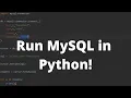 How to Run MySQL Queries in Python - Python MySQL Tutorial