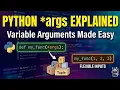 Python args Explained Unlocking the Power of Flexible Function Arguments Interview Concept