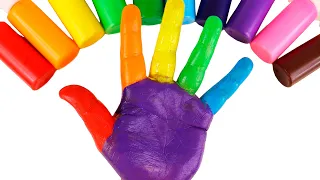Aprende Pintando la Mano de Colores | Videos Educativos Para Niños