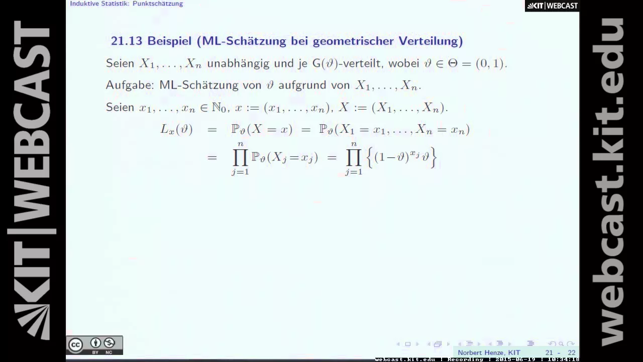 19: Schätzer (mittl. quadr. Abw., Erwartungstreue, ML-Schätzung, Konsistenz), Konfidenzbereiche