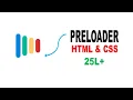How to make website preloader using html css like google