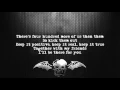 Download Lagu Avenged Sevenfold - Thick And Thin [Lyrics on screen] [Full HD]