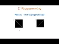 Diagonal lines patterns in C language