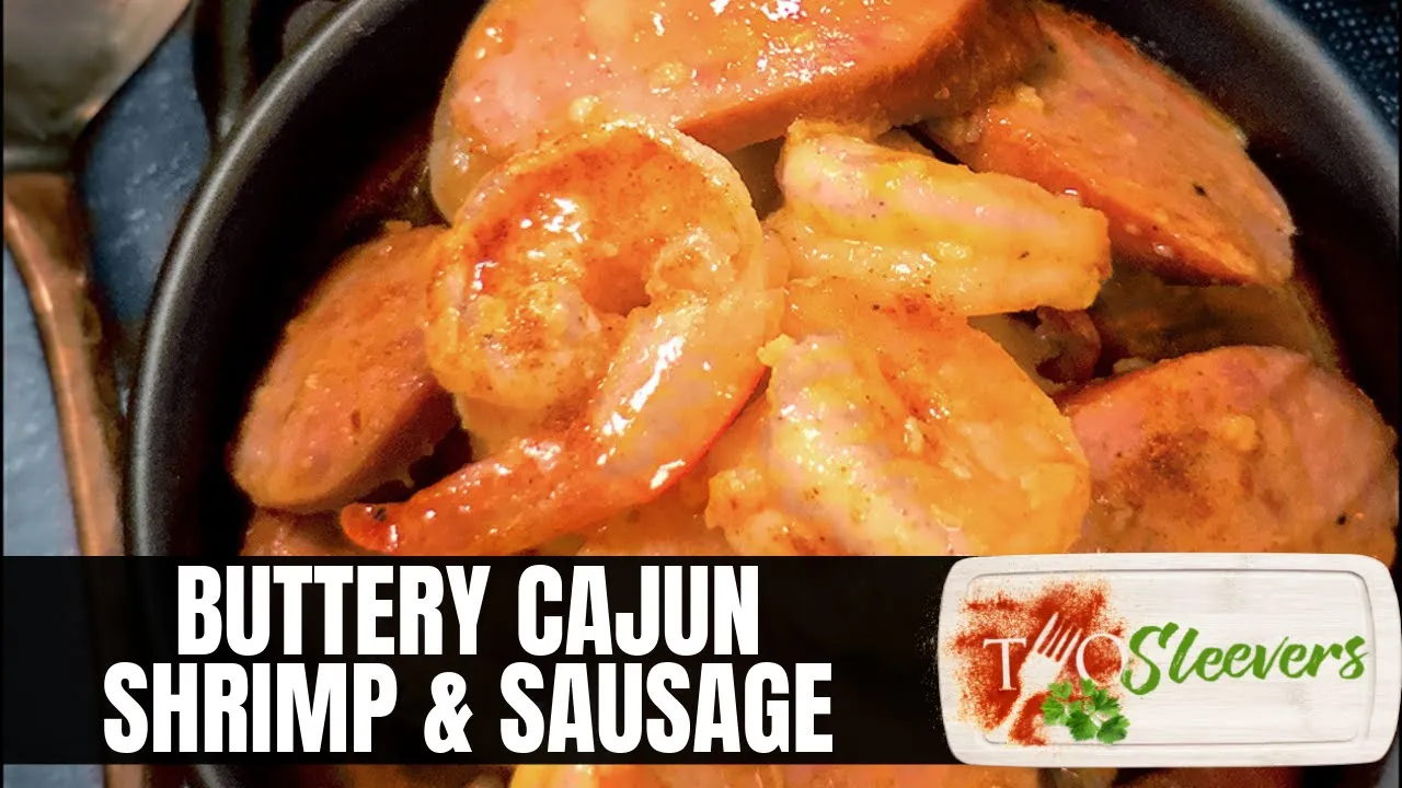 Buttery Cajun Shrimp and Sausage Recipe   Easy Low Carb Dinner