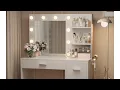 YESHOMY Vanity Desk with Mirror 10 Lights Power Outlet Review Assemble