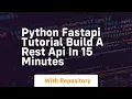 python fastapi tutorial build a rest api in 15 minutes