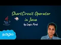 Java Short Circuit Logical Operator Operator Precedence Java Course in Tamil Logic First Tamil