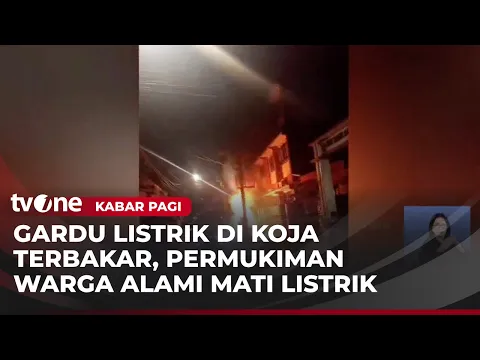 Video Amatir Gardu Listrik di Permukiman Meledak dan Percikan Api