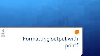 Lesson 6a Formatting output with printf