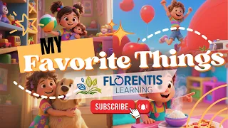 My Favorite Things ESL Song for Kids Vocabulary Song for Beginners Food Toys Colors Animals