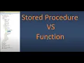 Interview Questions Stored Procedure VS Function