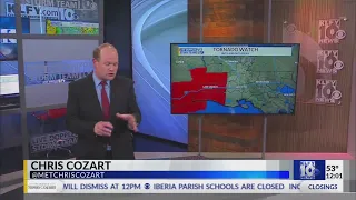 Louisiana Severe Weather Threat Noon Tuesday Jan 24
