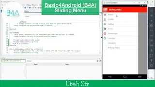 Basic4Android B4A Sliding Menu