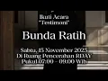 RDAY LIVE STREAMING TESTIMONI KONSISTENSI DALAM BERSEDEKAH