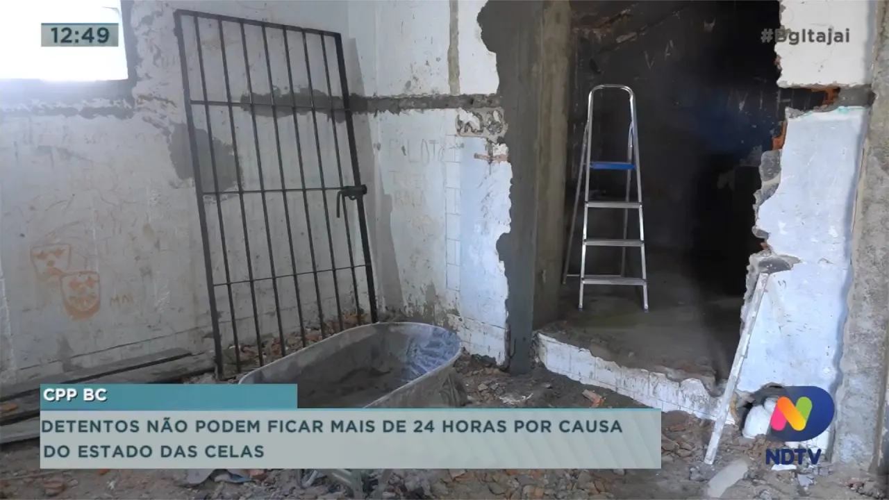 Situação das celas da CCP de Balneário Camboriú chamam atenção