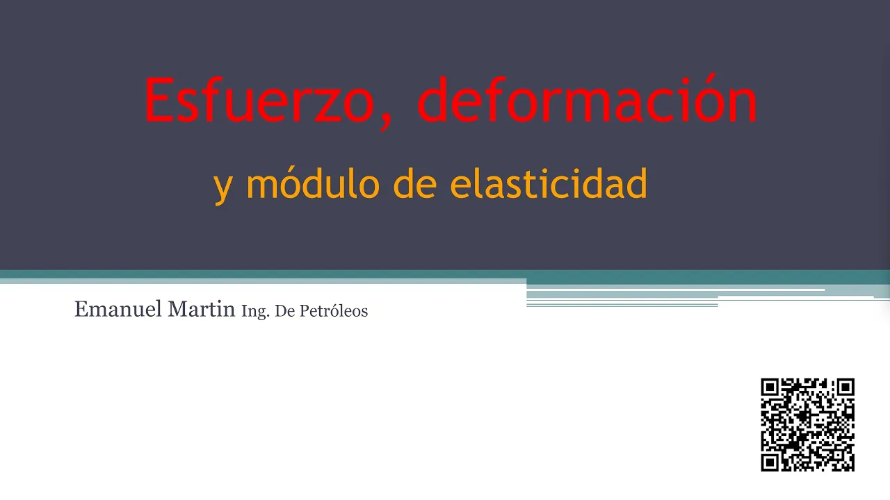 ESFUERZO, DEFORMACION y MODULO DE ELASTICIDAD FISICA (teoría y clasificación de esfuerzos)