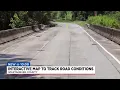 Interactive map to track road conditions