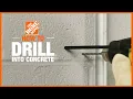 How to Drill Into Concrete The Home Depot