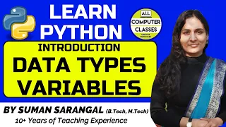Python Data Types and Variables Topic 5 Python All Computer Classes