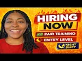 Remote Jobs Hiring RIGHT NOW 2026 Paid Training Entry Level Work From Home Jobs