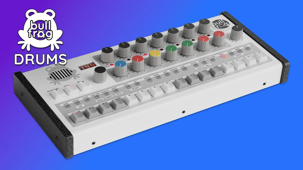 Erica Synths Bullfrog Drums Drum Machine, Sampler, CV/Gate
