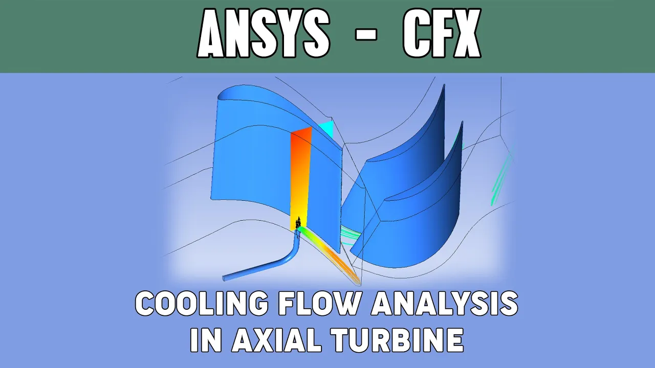 Axial turbine platform cooling CFD Analysis | Ansys CFX
