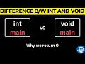 Difference between int main and void main in c programming in Mind Metrics