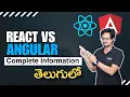 React vs Angular Which One is Best Differences between React Angular Explained in Telugu FLM
