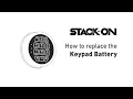 STACK-ON How to replace the Standard Keypad Battery