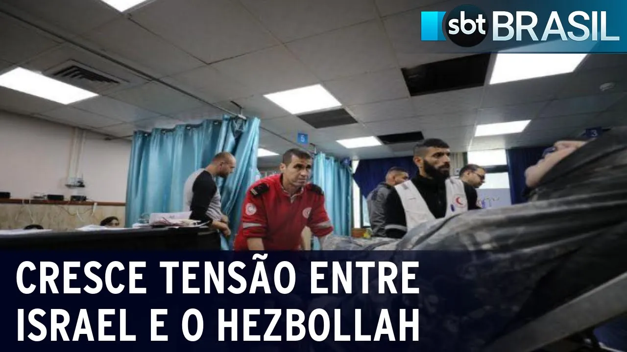 Posto militar israelense é bombardeado por grupo islâmico Hezbollah | SBT Brasil (20/11/23)