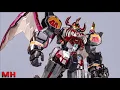Download Lagu ZL01 Power Rangers KO Flame Toys Mighty Morphin  Dino Megazord Transformation.