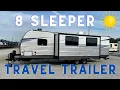 Sweet travel trailer with bunk beds This is a 8 sleeper unit Camper Tours