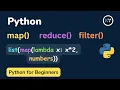 Mastering Python s Lambda Functions Map Filter Reduce and Sorted Methods HINDI -