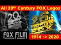 Download Lagu 20th Century FOX ALL Intros (1914-2020) Fox Film to 20th Century Studios Before Name Change