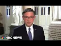 Mike Johnson addresses military pay layoffs during government shutdown