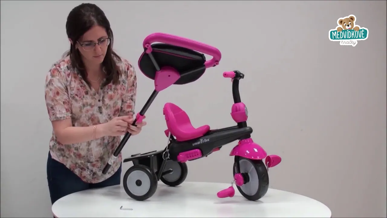Tříkolky od 10 měsíců - Tříkolka Swing 4v1 Blue Touch Steering smarTrike - 4