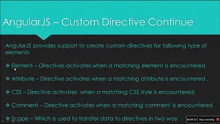 AnguarJS Part 6 Custom Directive