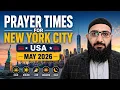 New York City Prayer Times May 2026 Accurate Salah Timetable for Muslims