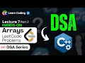 C DSA Arrays Leetcode Problems Part 2 Data Structures Algorithms