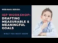 How to Draft Measurable Meaningful IEP Goals 2020