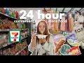 Eating Korean Convenience Store Food For 24 Hours