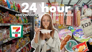 Eating Korean Convenience Store Food For 24 Hours 🍜