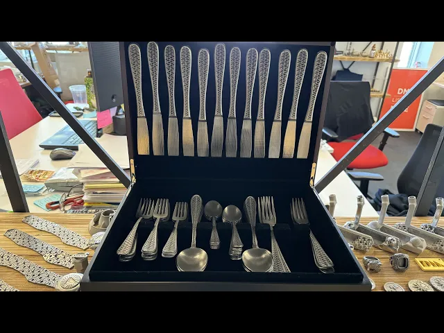 Five Piece Gyroid Flatware Set video thumbnail