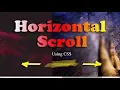 Horizontal Page Scrolling using Html CSS NoorHUB
